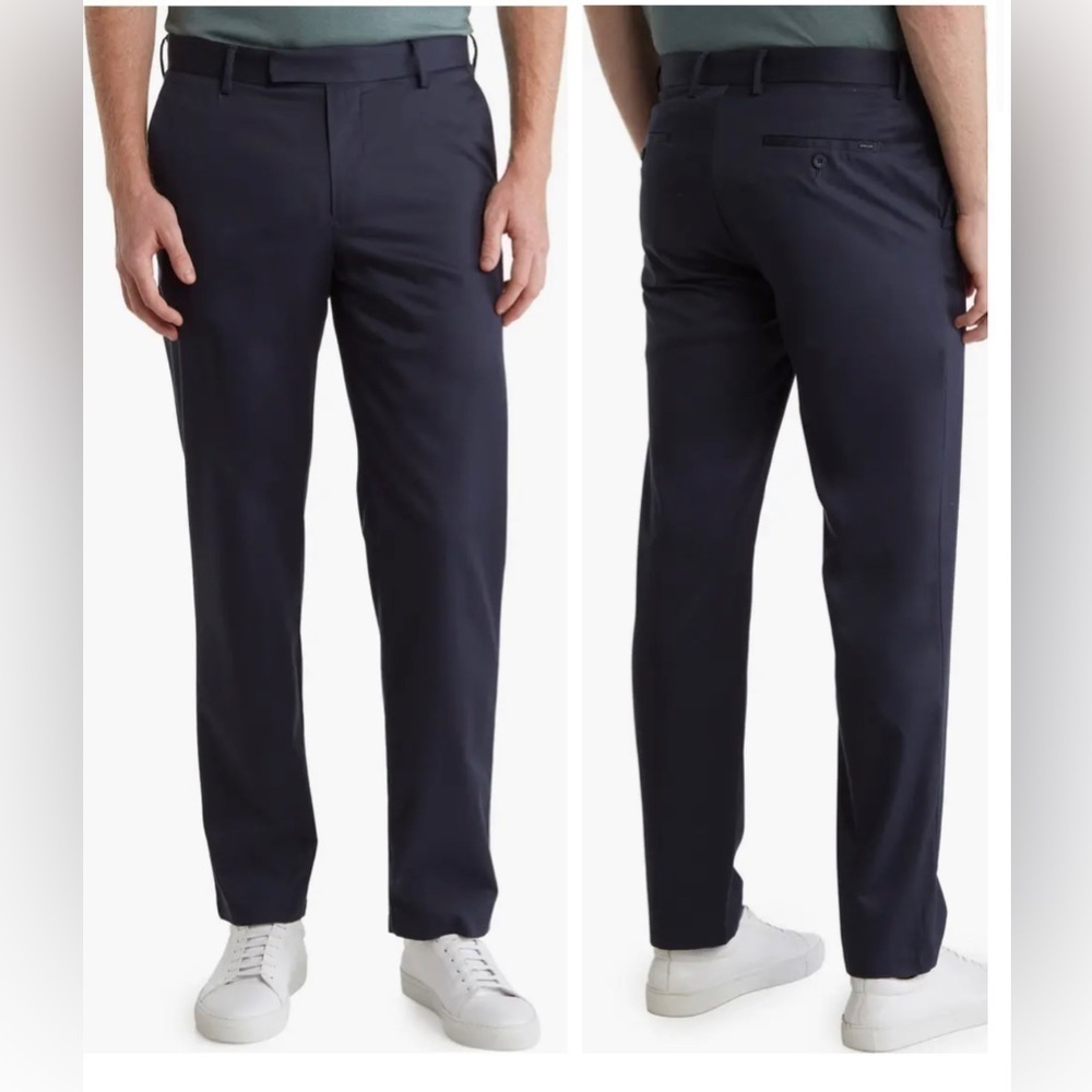 ALTON LANE TAILORED FIT NAVY CHINO PANTS NEW 36